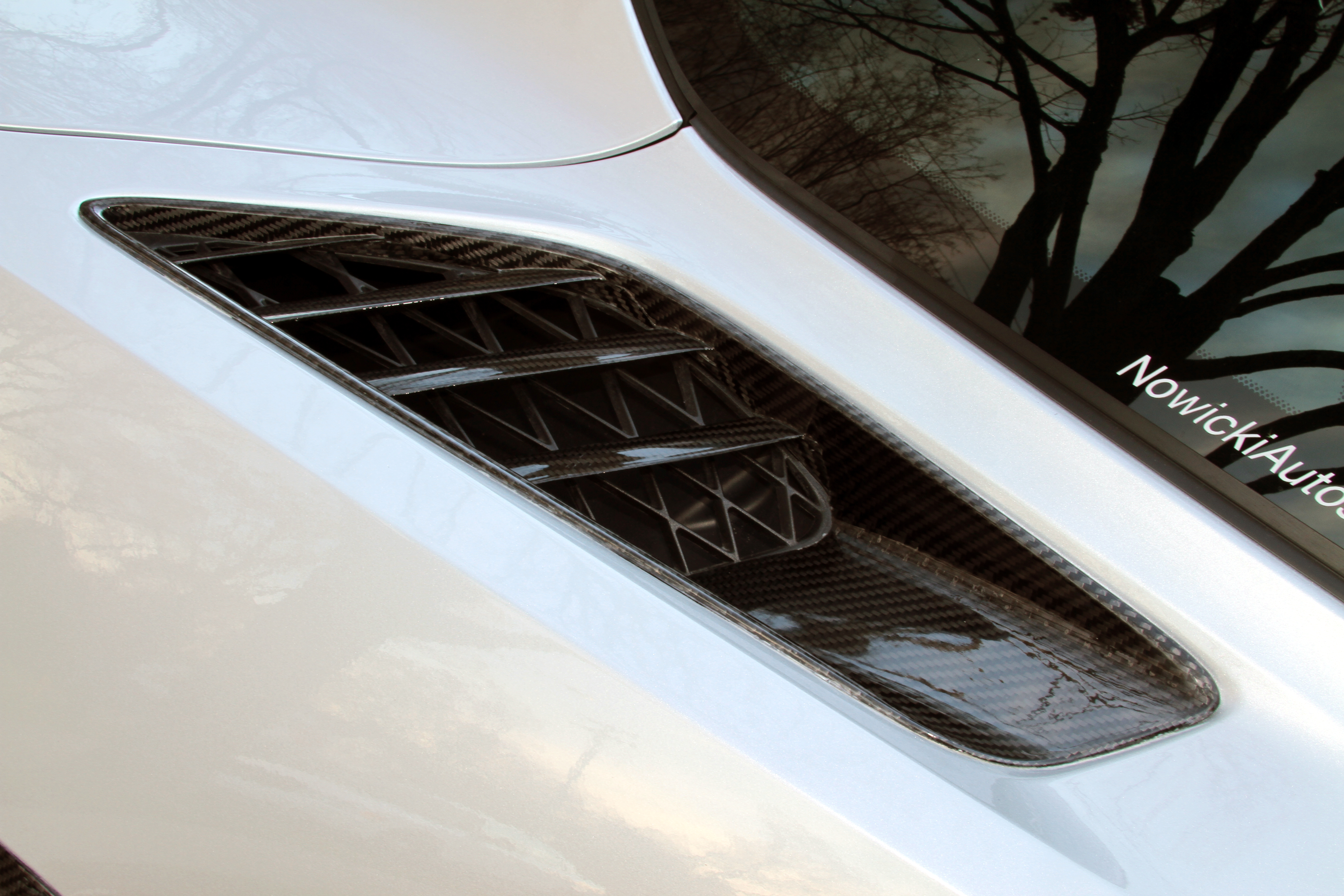 C7 Corvette Stingray Nowicki Autosports Concept7 Carbon Fiber Quarter Intake Ducts, Pair