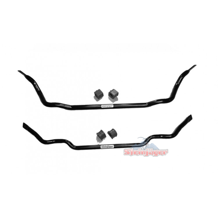 Corvette C6 2005-2013, Front and Rear Sway Bars, 1.25" x 0.120" W DOM Tube & Poly Kit