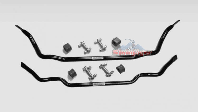 Corvette C6 2005-2013, Front and Rear Sway Bars w/ Heavy Duty End Links, 1.25" x 0.120" W DOM Tube & Poly Kit