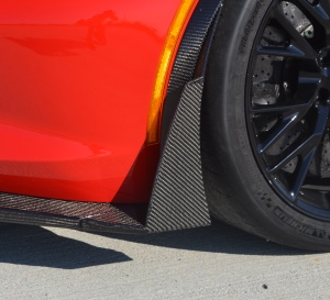 C7 Corvette Z06 / Z07 Katech Carbon Fiber Stage 3 Splitter End Plates, Right Only