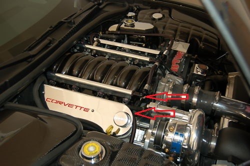 C6 Corvette Custom LS2/LS3 Chrome Coil Covers w/Billet Anodized Fuel Rail Package