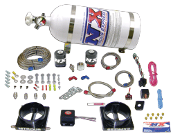 NX-20109-10: Nitrous Express MAF plate system with 10lb bottle