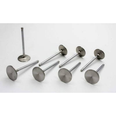 Exhaust Valve, Severe Duty, 1.610 in Head, 0.314 in Valve Stem, 5.230 in Long, Stainless, GM LS7, Set of 8