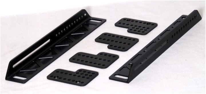 C5 / C6 / C7 Corvette T6 Aluminum Seat Mounting Rails with or without Black Anodized Finish