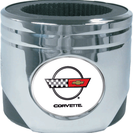 C4 Corvette Logo Piston Koozie Can Cooler by MotorHead