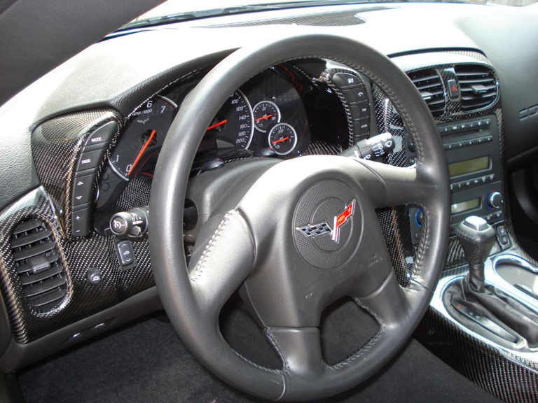 Ash Tray w/Heated Seats, Real Carbon Fiber, C6 Corvette, 2005 and up