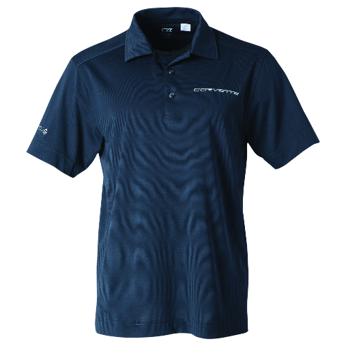 C7 Corvette Mens C7 Logo DRY TEC MEDINA POLO Shirt