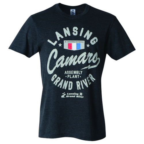 2016+ CAMARO Men's Generation Six LANSING SCRIPT WITH BADGE T-Shirt