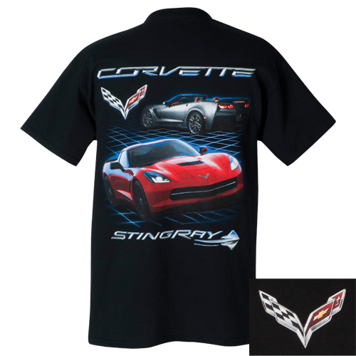 C7 Corvette Stingray GRID T-Shirt - Black