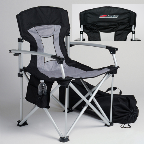 C7 Corvette Z06 Folding Sport Chair with Screened C7 Corvette Z06 Logo