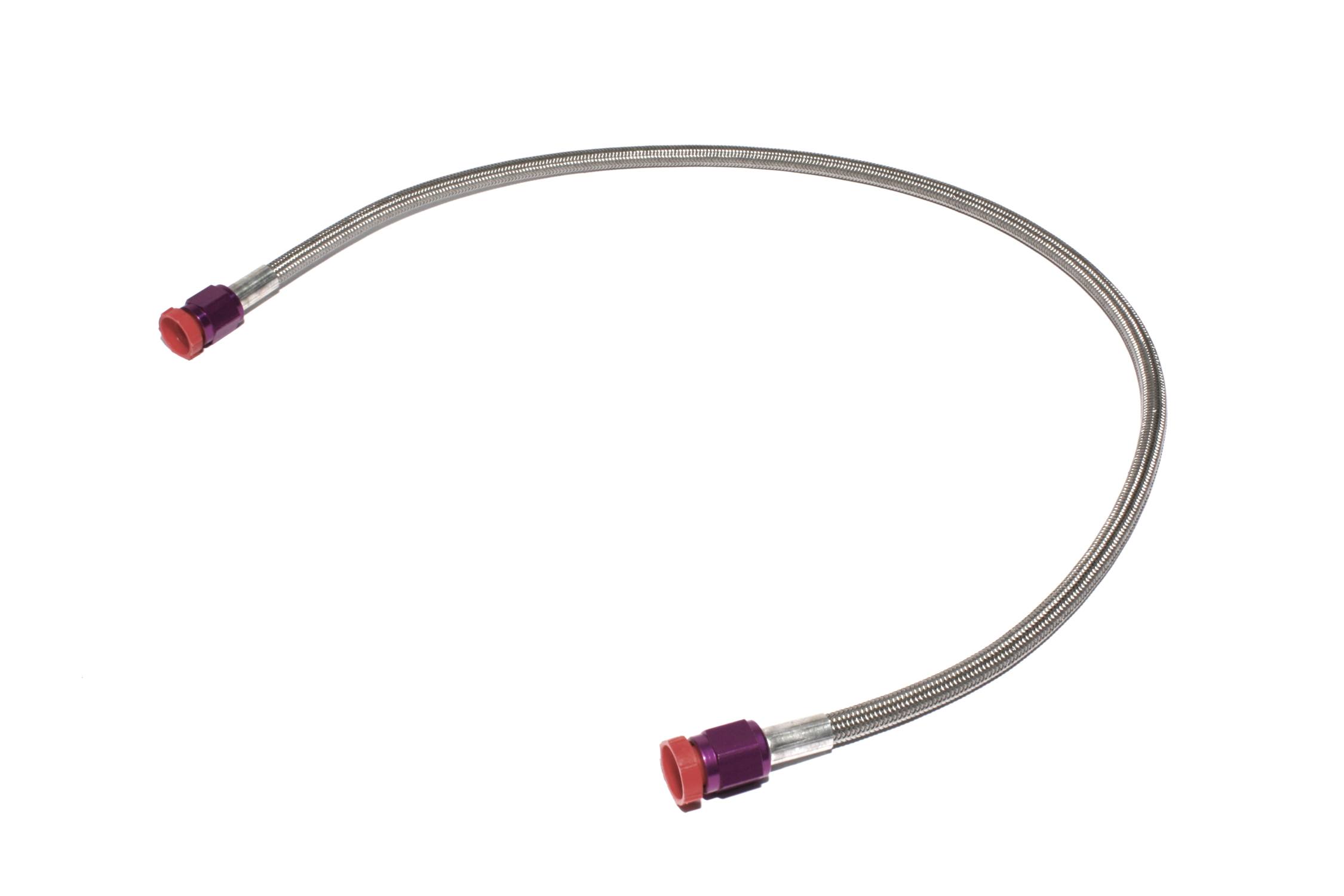 ZEX 2' (ft) Long -4AN Braided Hose with Purple Ends, 4AN 2', Corvette, Camaro and others