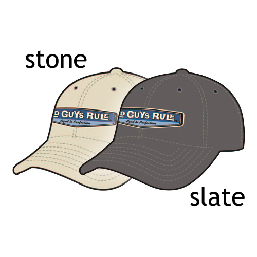 Old Guys Rule Rear View Hats -Slate -OG484
