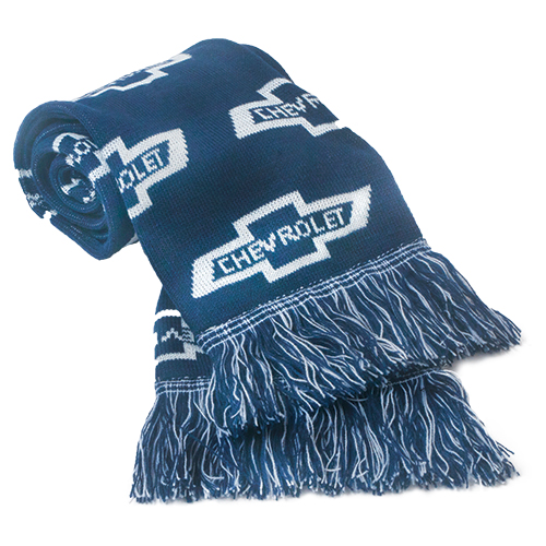 Chevrolet Scarf with Chevrolet Bowtie Logos, Stay Warm in Chevrolet Style