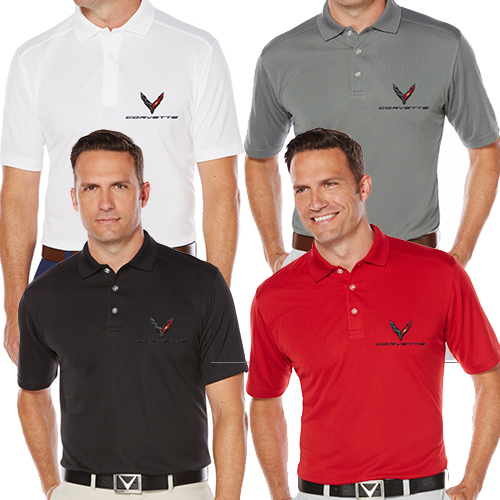 C8 Corvette, Men's Next Generation C8 Corvette CALLAWAY Dry Core Polo Shirt