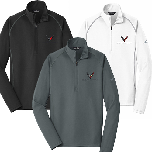 C8 Corvette, Mens Next Generation C8 Corvette Eddie Buaer 1/2 Zip Pullover