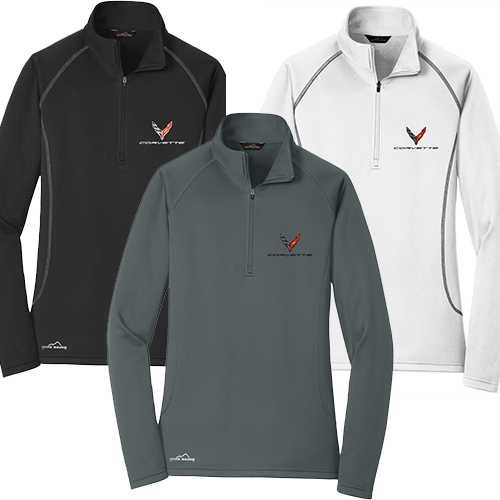 C8 Corvette, Ladies Next Generation C8 Corvette Eddie Buaer 1/2 Zip Pullover