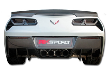 RKSport 14 Up C7 Corvette Stingray Rear Diffuser - ALL Carbon Fiber