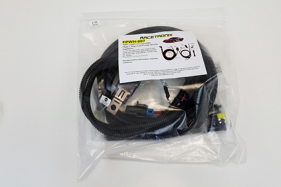 A&A C6 Corvette Racetronix Fuel Pump Hotwire Harness Kit, Use with High Demand applications like Supercharger - clone