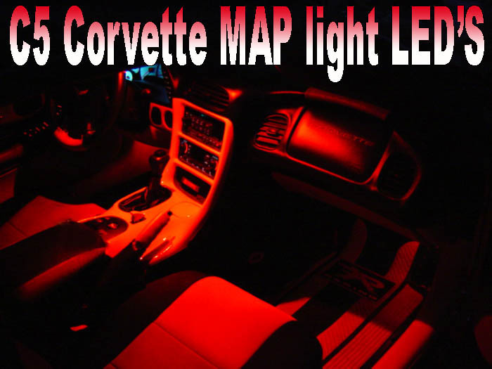 C5 Corvette Rear View Mirror / Map LED Kit, Both Sides 1997-1999