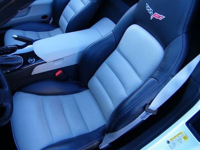 C6 Corvette GM OEM Ebony/Titanium Two Tone Seats Covers