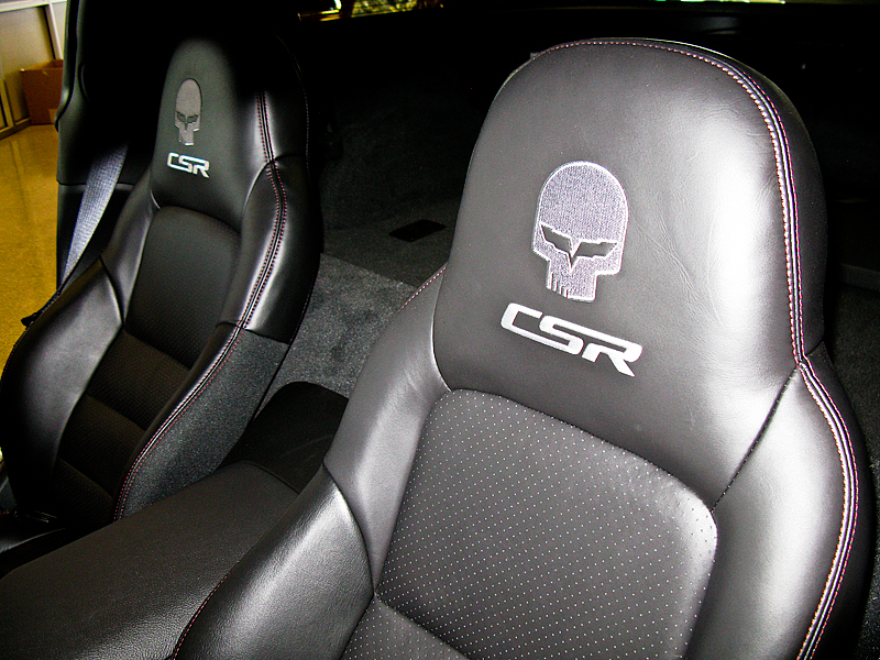C6 Corvette GM OEM CSR Jake Skull Seat Covers for base 1LT Seats