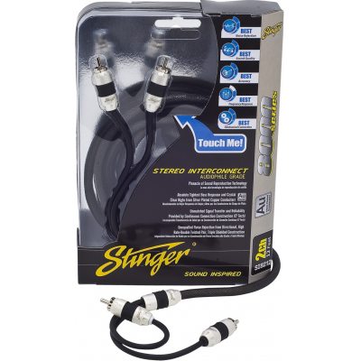 C5, C6 Corvette Stinger RCA Interconnect 8000 2 Channel 12 Feet Cables