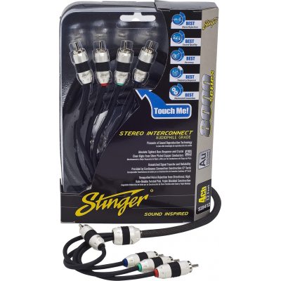 C5, C6 Corvette Stinger RCA Interconnect 8000 4 Channel 12 Feet Cables