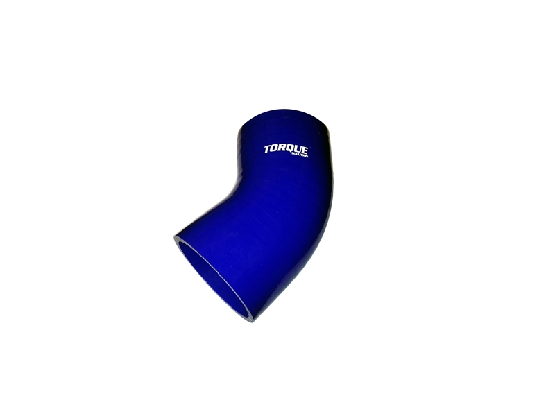 Torque Solution 45 Degree Silicone Elbow: 2.5" Blue Universal