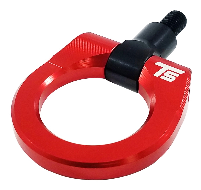 Torque Solution Billet Tow Hook Ring: Red