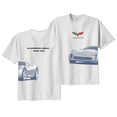2010 Chevrolet Corvette Stingray Wrapped Tee Shirts -XXL -UW-009