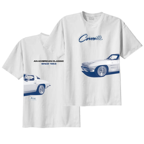1963 Chevrolet Corvette Split Window Wrapped Tee Shirts -Large -UW-011