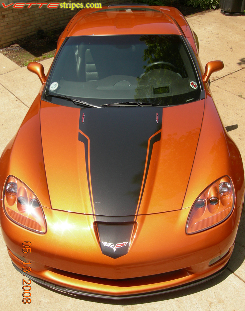 C6 Corvette, SE Stripes, Single Color Stripes Kit