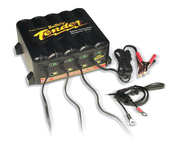 Battery Tender 4 Port, 4-step Fully Automatic Charging