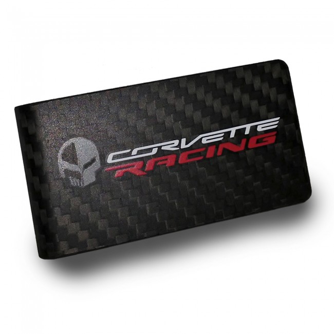 Corvette Racing Carbon Fiber Money Clip - Carbon Fiber