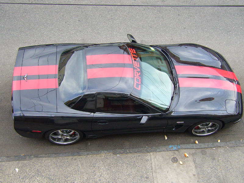 C5 Corvette, Racing Stripe, Single Color Stripes Kit