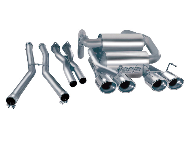 Borla Touring Exhaust System-dual Oval Tip C6 Corvette W/x-pipe