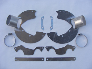 05-13 C6 Corvette Base and All C5 Model Corvette Competition Brake Spindle Duct Kit