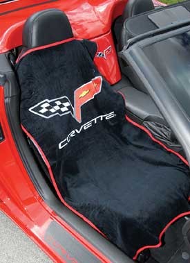 Seat Armour, Corvette C6 Black Seat Armour Seat Cover, Each, All-Years Corvette C6