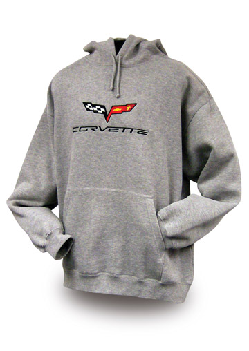 C6 Corvette Hooded Sweatshirt - Gray