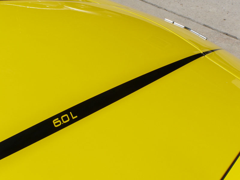 C6, Grand Sport, Z06 Corvette Hood Stripe Style 1