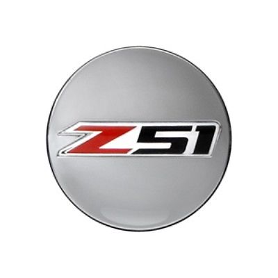 C7 Corvette Stingray Z51 Logo Chrome Service Component Genuine GM OEM Wheel Center Cap