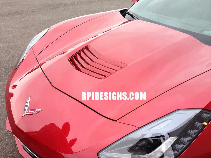 C7 Stingray Corvette Custom Painted Matched Hood Scoop Vent Insert