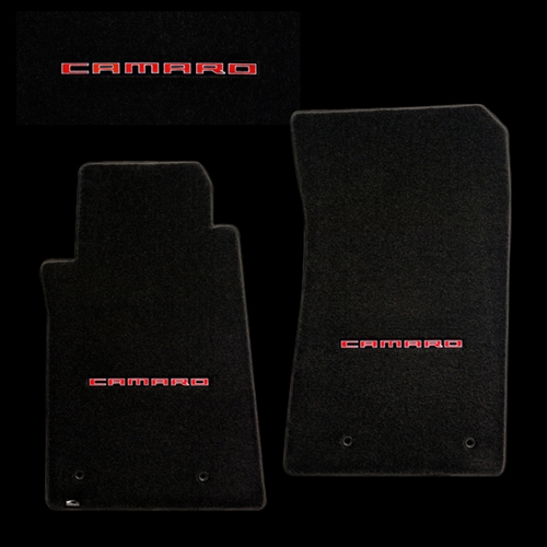 2010+ Camaro Floor Mats (Red Lettering)