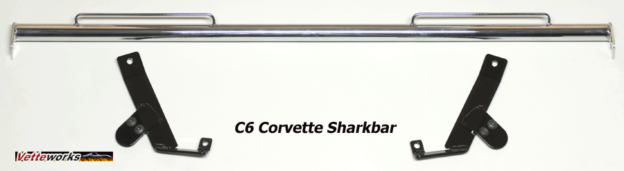 Corvette C6 Chrome Sharkbar Harness Mounting Bar Mount