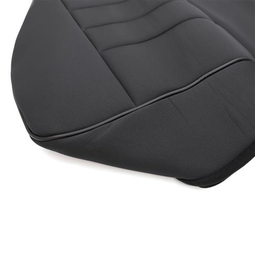 Corbeau Mustang Rear Seat Covers, 73-93 Coupe Black Cloth, FB26501-CP