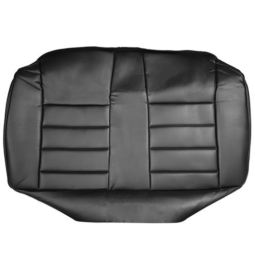 Corbeau Mustang Rear Seat Covers, 73-93 Coupe Black Vinyl, FB26510-CP