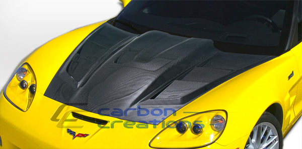 Carbon Creations ZR Edition C6 Corvette Hood 2, Carbon Fiber Hood