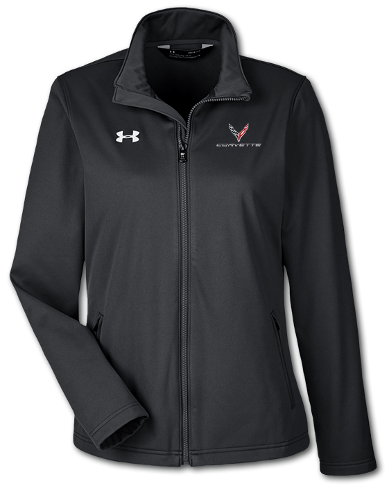 C8 Corvette, Women's Black Corvette Next Gen Under Armour Team Jacket