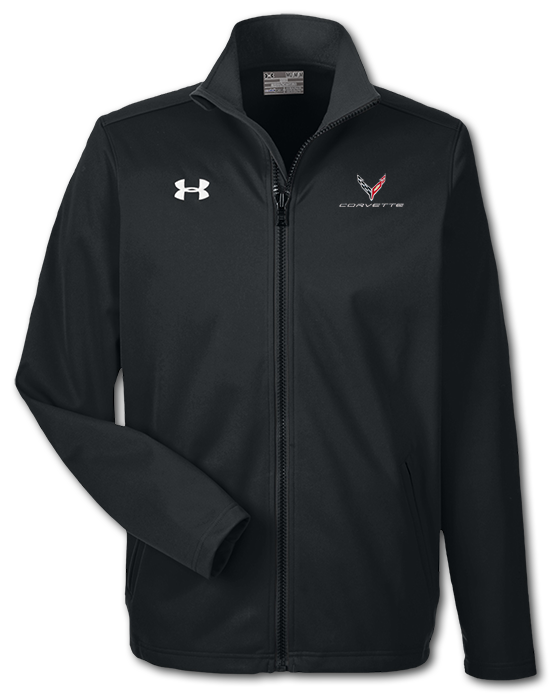 C8 Corvette, Men's Black Corvette Next Gen Under Armour Team Jacket