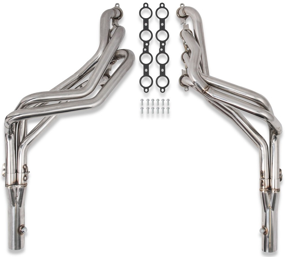 1982-1993 Flowtech S-10 LS Swap Polished 409 SS Long Tube Headers,  1 3/4" Primary, 3" Collectors